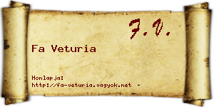 Fa Veturia névjegykártya